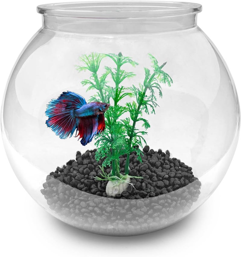 Newpol Mini Plastic Aquarium Fish Bowls (0.8Gallon / 3L) - Image 1